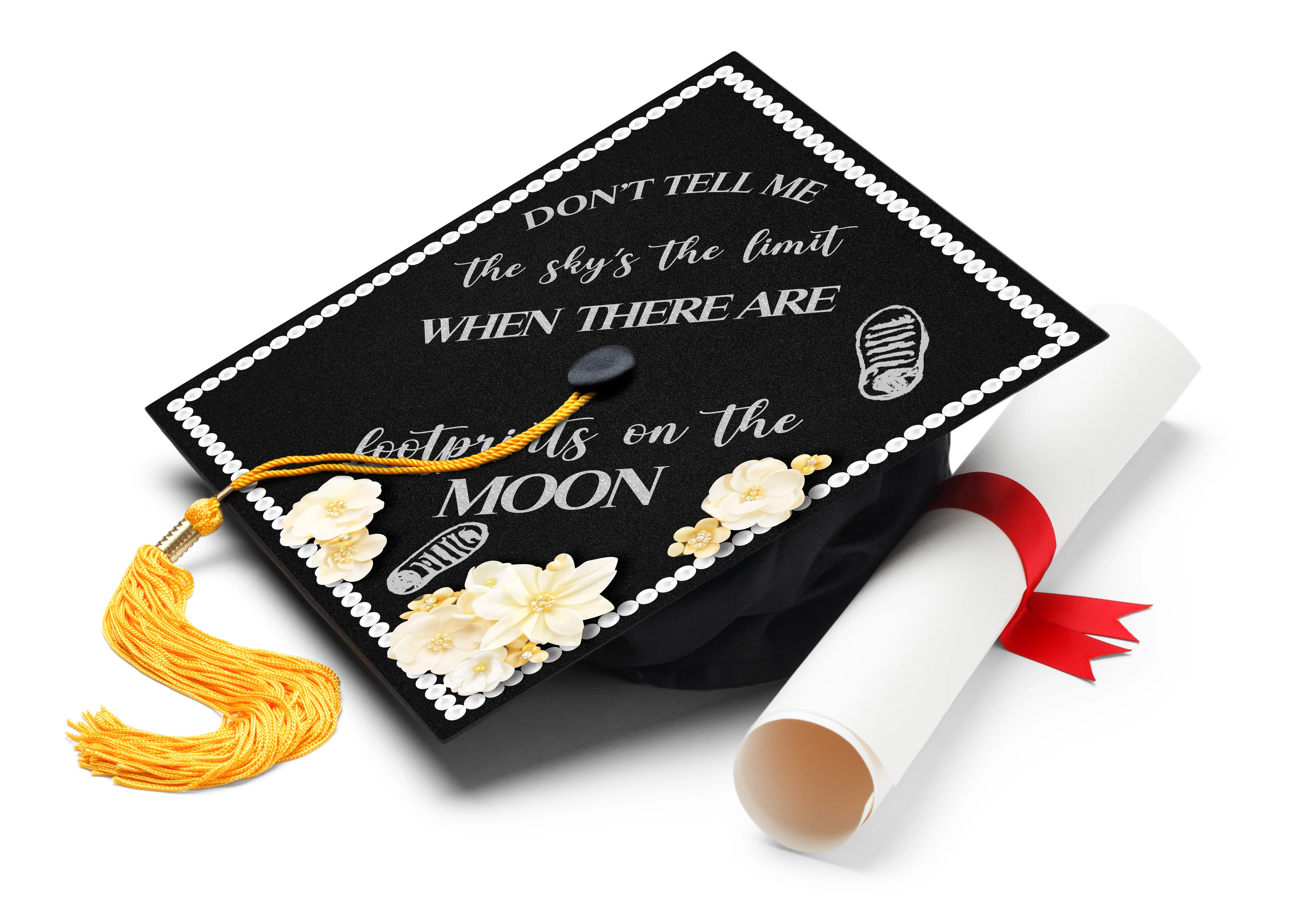 Don’t Tell Me the Sky’s the Limit Graduation Cap Topper - Image 2